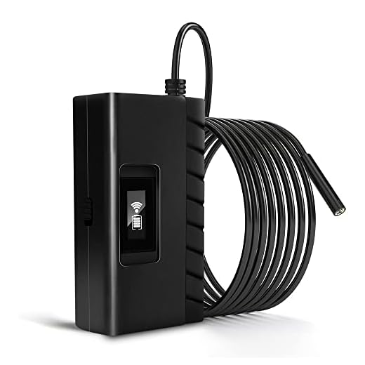 Endoskopinspektionskamera, uppgraderad 5,5 mm ultratunn inspektionskamera, halvstyv vattentät IP67 ormkameraboreskop med 6 LED-lampor, för Android och IOS, iPhone, surfplatta