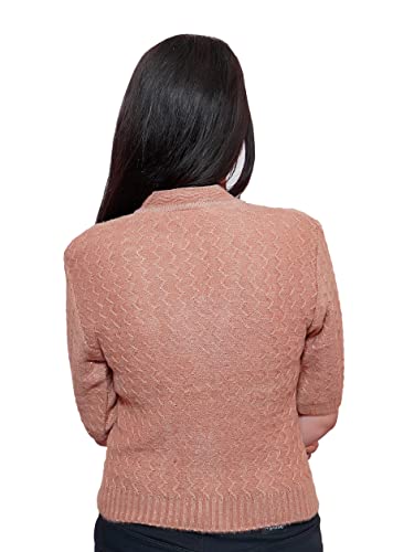Image of Women's Hosiery Woolen Solid Half Sleeve Sweater Blouse