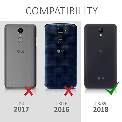 Kwmobile Case Compatible With Lg K8 (2018) / K9 - Case Clear Tpu Cover With Design - Glory Dark Pink/Rose Gold #TOP4