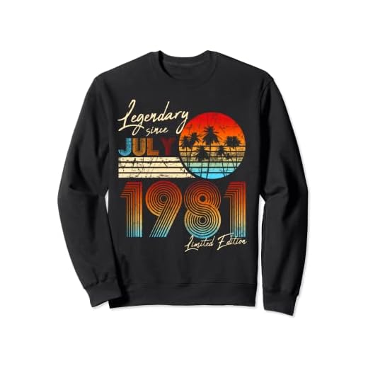 Nacido en 1981 en julio del regalo de cumpleaños de 40 años Sudadera