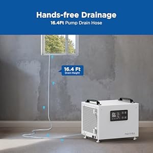 70 pints commercial dehumidifier with pump portable crawl space dehumidifier for basement energy star most efficient certified compact dehumidifiers for home auto defrost timer  urban country home decor