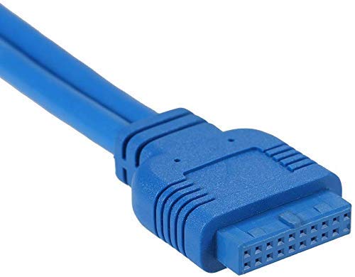 Image of USB 3.0 Front Panel Hub 2 Port Expansion Bay 20 Pin to USB3.0 60cm Bracket Adapter Cable for PC Desktop 2.5 inch Floppy Bay