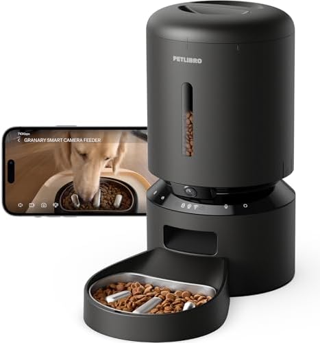 PETLIBRO Automatic Dog Feeder with Camera, Auto Cat Food Dispense...