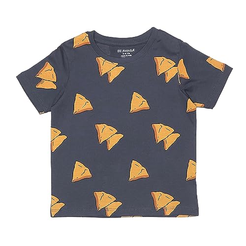 Image of Be Awara Kids Printed Half Sleeves T-shirt & Shorts Clothing Sets, 100% Cotton Soft Unisex Cord Set, Comfortable Wear for Kids With Cool Prints, Everyday Casual Wear for Boys & Girls