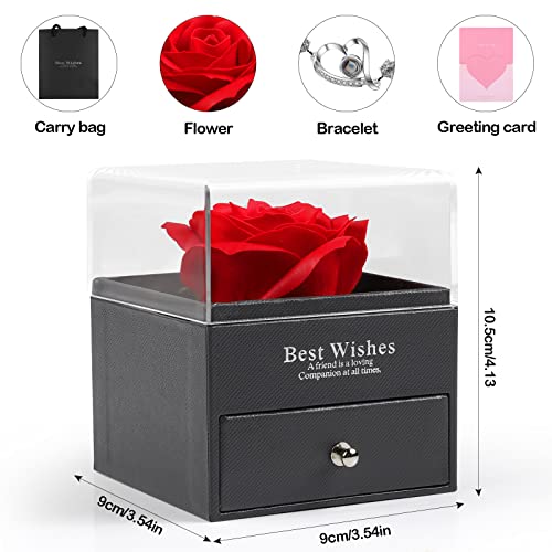 MOOKLIN ROAM Rosa Eterna, Fatta a Mano Rosa Set di...