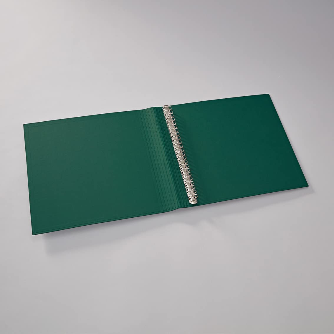 Semikolon 364045 Album photo 23 anneaux - 35 x 32 cm - Couverture en Efalin - pour album, livre photo avec reliure à anneaux - vert forêt