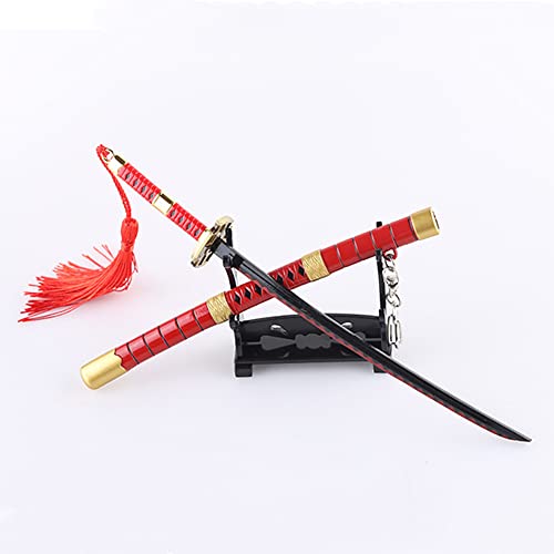 ZNLVZSH FOR One Piece Samurai Katana Sword Llavero, Roronoa Zoro ...