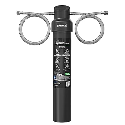 Pureal Under Sink Water Filter System with Hose, Full System NSF/ANSI 42&372 Certified, Removes PFAS, Lead, Chlorine, Bad Taste & Odor, 20,000 Gallons, 4-Year, Easy Install, Made in Korea (PPU-1700K)