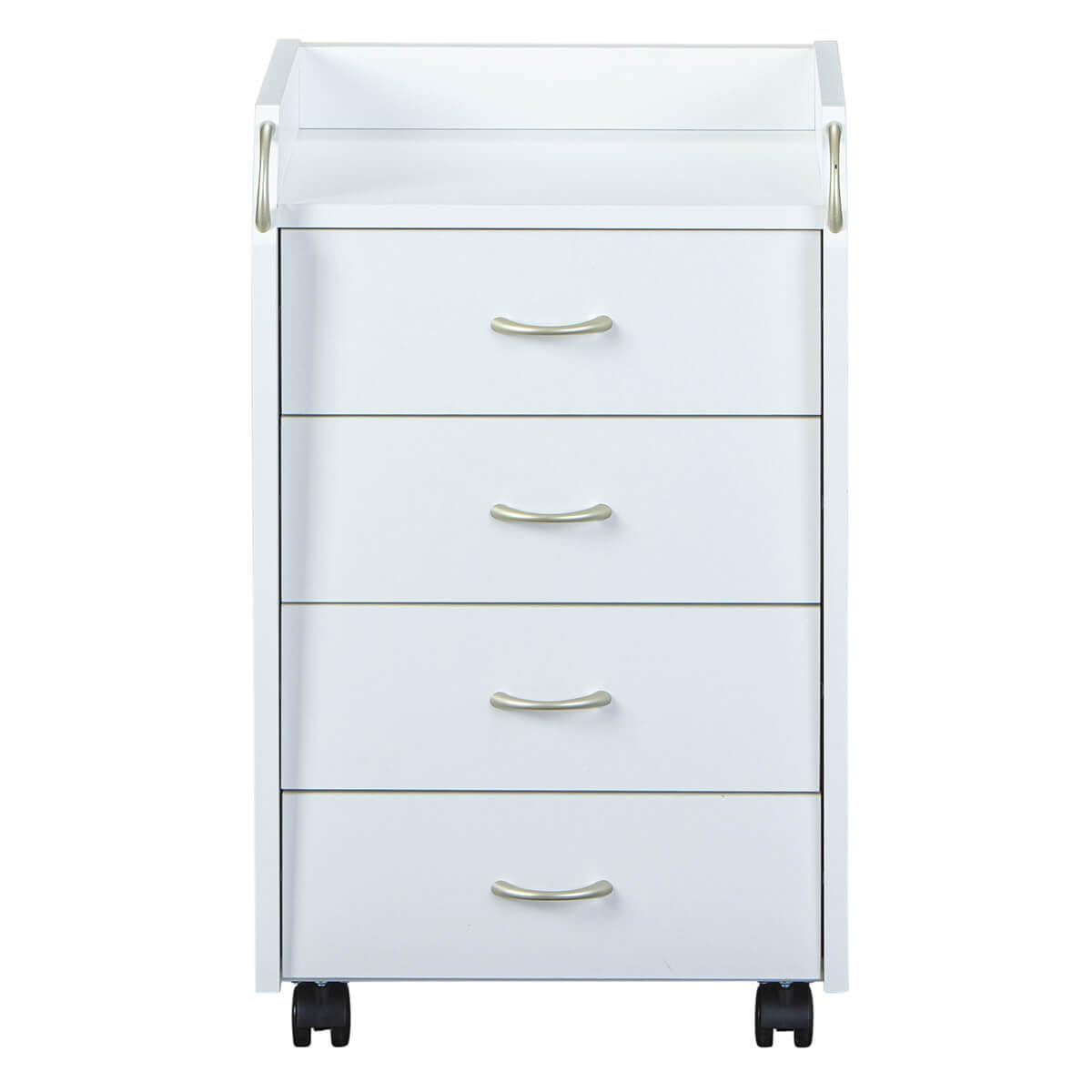 AltoBuy TEO - Caisson 4 Tiroirs sur roulettes Coloris Blanc