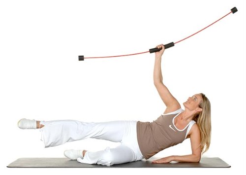 Dispositivo fitness Flexi Flexi Bar incl. einführungs DVD, Blu intenso