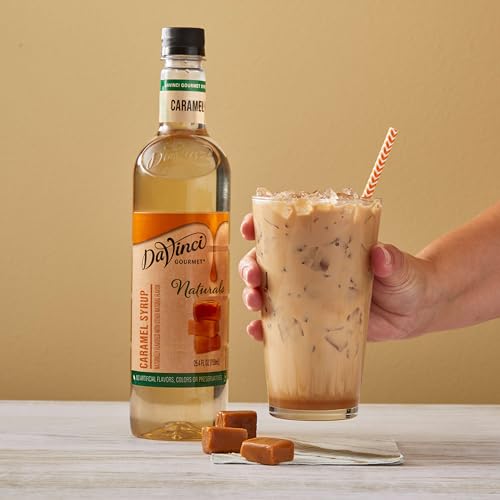 Image of DaVinci Gourmet Naturals Caramel Syrup, 25.4 Fluid Ounces (Pack of 2)