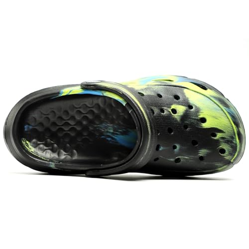 Image of Kids Boys Girls Classic Camo Garden Clogs & Mules | Lightweight Summer Shoes - Quick-Dry Non-Slip Beach Clogs
