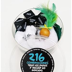 Inedit 00381/B3A erotische set 3 dobbelstenen handboeien veer verschillende kleuren, meerkleurig