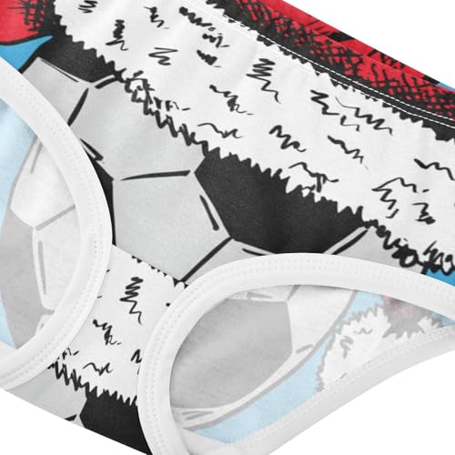 Soccer Ball Santa Claus Hat Blue Toddler Underwear Custom 2t Cotton Cute Panties Girl Pattern Briefs Girls Undies4