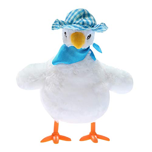 Lemononstore Hen Laying Eggs Plush Chicken Stuffed Toy Electric Music Dancing Kids Gift Musical Animal for Kids-Hen The with 3 Eggs-Soft Body, Realistic Sound-Singing and Swinging-Laying Egg (White)