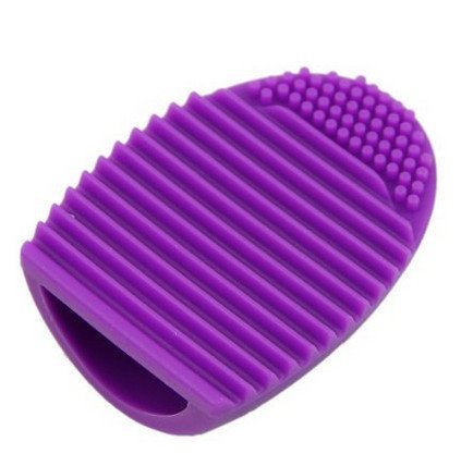 Sonic Silicone Facial Cleanser and Massager Brush, Waterproof Electric Skin Care System (Hand, Purple)
