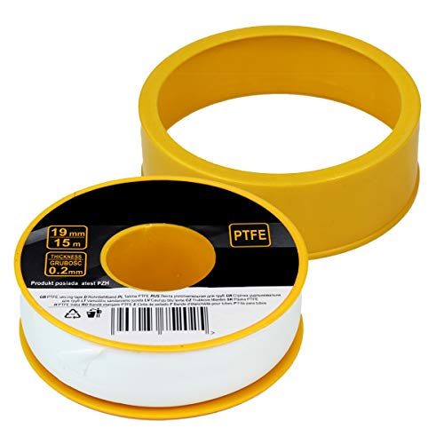 Ruban téflon de qualité professionnelle 19 mm x 0,2 mm x 15 m Cover