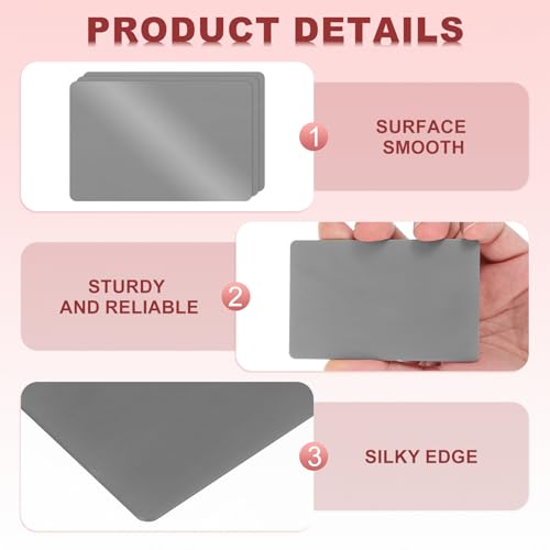 Tarjetas de regalo DIY QUARKZMAN de metal resistente para evitar dobleces 3