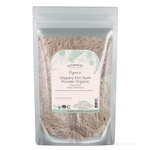 Image of Starwest Botanicals Organic Slippery Elm Bark Powder - 113 Gm