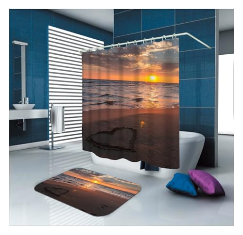 Rideau de douche polyester imperméable multicolore de 150 x 180 cm - 2