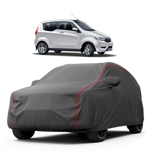 Image of Heavy-Duty Car Cover for Compatible with Mahindra e2o Plus (2016 to 2025 All Models) Deluxe Car Protection Cover - Waterproof & UV-Resistant All-Season Exterior Protection