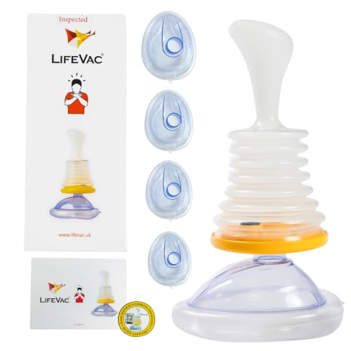 LifeVac Home Kit - Choking Rescue Device for Adults and Children First Aid Kit Portable Airway Suction Rescue Device First Aid Choking Device Anti-Choking System Airway Clearance Assistance
