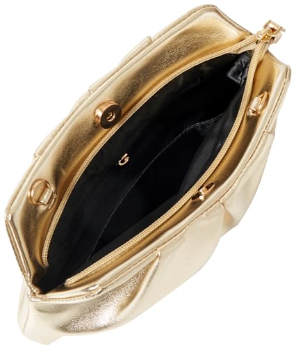 Image of Women Clutch Bag Dressy Formal Handbag Pleated PU Clutch Purse Detachable Chain