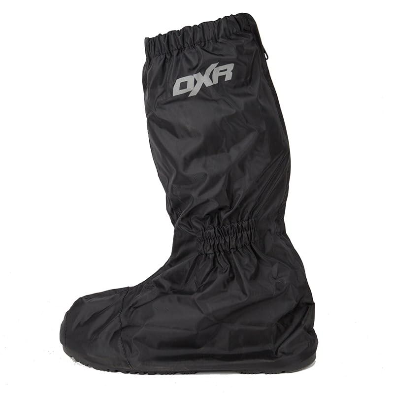 DXR TWISTER RUBBER Sur-Bottes Imperméables Moto Scooter Vélo | Sur-Chaussures Pluie Étanches | Élastiques Intégrés | Semelle Antidérapante TPR | 2XL