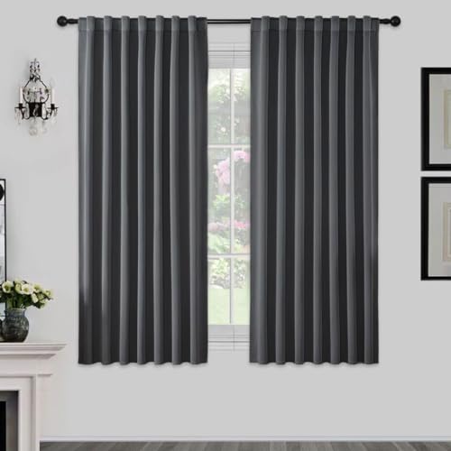 Joydeco Rideau Thermique 140x175cm Gris Foncé