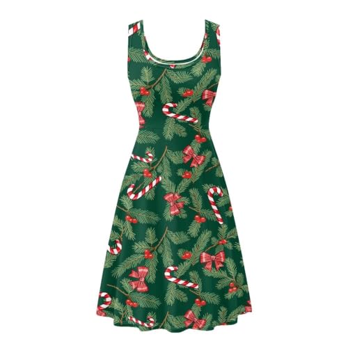 Image of Renewold Women's Sleeveless Tank Dress with Pockets, Casual Scoop Neck A-Line Sundress for Summer, Travel and Vacation