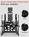 GMWD Hip Abductor Machine,3D ARC Motion Hip Abductor Machine,300lbs Capacity Plate Loaded Hip Abduction Machine,Hip Abductor-Inner and Outer Thigh Machine for Home Gym(Black)