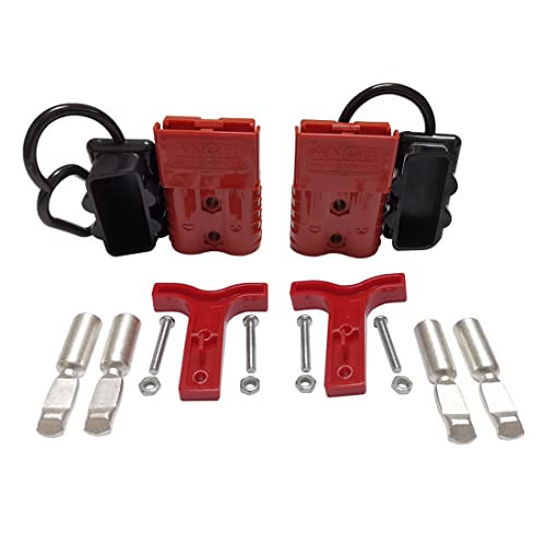 Kit 120 Amp 2Pcs Connectors Plugs 120A Quick Connect Disconnect 600 V+ 2 Pcs 120 amp Handle Battery Power C…