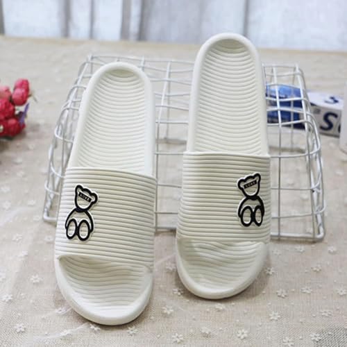 QWPYDXN Pantuflas de Ducha Zapatos cómodos y Sencillos de una Pieza, Zapatillas de Ducha con diseño Antideslizante, Zapatos con Punta Abierta, Zapatillas deslizantes para baño