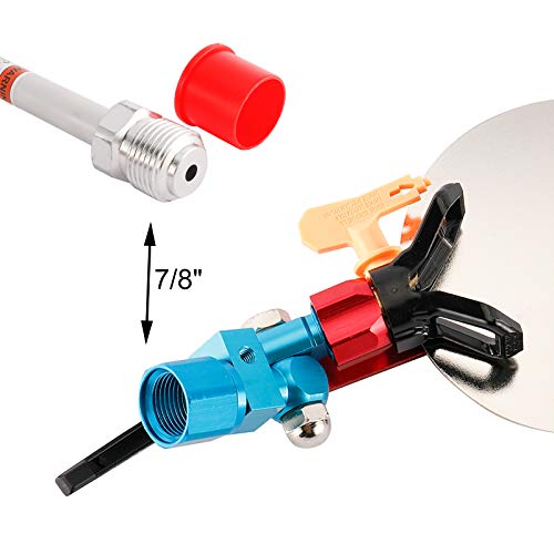 Spray Guide Accessory Tool for Airless Paint Sprayer 7/8 Inch with 10 Inch Extension Pole & 517 Tip