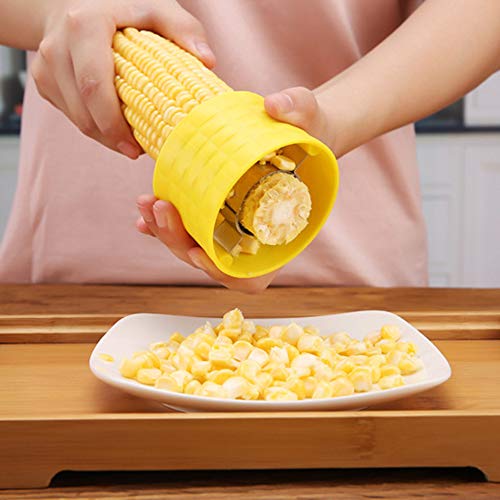 Blusea Aço Inoxidável Plástico Milho Planer Thresher, Ferramenta de Cozinha Descascador de Milho Dis