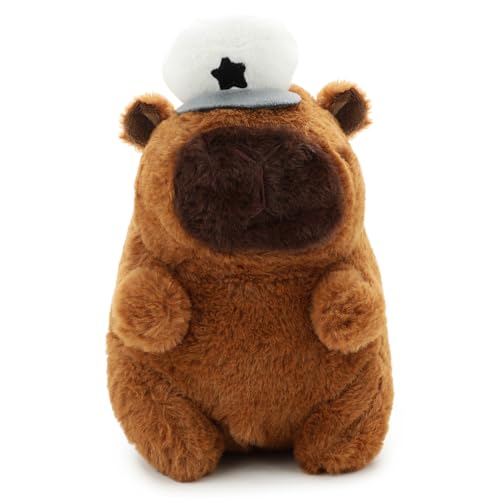 Image of White Capybara Soft Toy for Kids with Cute Hug-Friendly Plush for Babies, Toddlers & Children Safe, Lightweight & Easy to Clean (28CM)