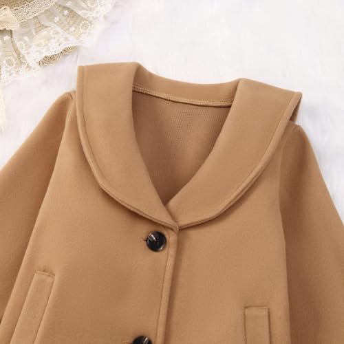 Goodplayer Baby Boy Girl Coat Toddler Pea Coat Fall Winter Jacket Outerwear for Baby Buttons Coat Clothes4
