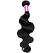 Cranberry Hair Brazilian Body Wave Hair 22 Inch One Bundle 100% Unprocessed Virgin Human Hair Weft Extensions 100G Nature Black Color(One Bundle)