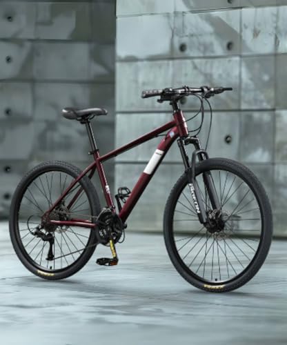 WGM24/26/27.5インチ自転車 ロードバイク 21/24/27/30段変速MTB 高炭素鋼フレーム 前後ディスクブレーキ器 ドロップハンドル 初心者向け 入門級 通勤 通学 快適走る グラベルロードバイク適応身長145-195CM (26インチ/2