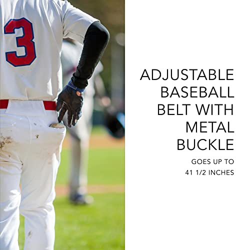 Augusta Sportswear Elastic Baseball Belt: Superior Durability, Softball-Tested-Play with Confidence, Maroon, OS4