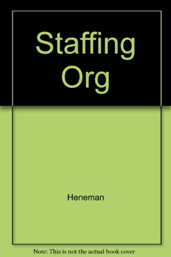 Staffing Organizations 0256141428 Book Cover