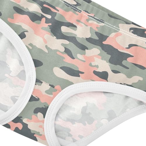 Little Girls' Soft Cotton Underwear Kids Breathable Comfort Camo Panties Briefs Toddler4