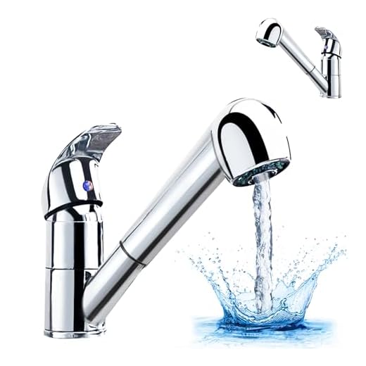 SUBTLETY Grifo de baño extensible, grifo de cocina con 2 tipos de chorro, grifo de cocina, grifo de lavabo giratorio 360°, grifo monomando para baño