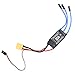 RC Electric Speed Controller, 30A Brushless ESC with XT60 Plug and BEC Output for RC Drones Helicopters FPV Racing Compatible with 2-3S LiPo Batteries