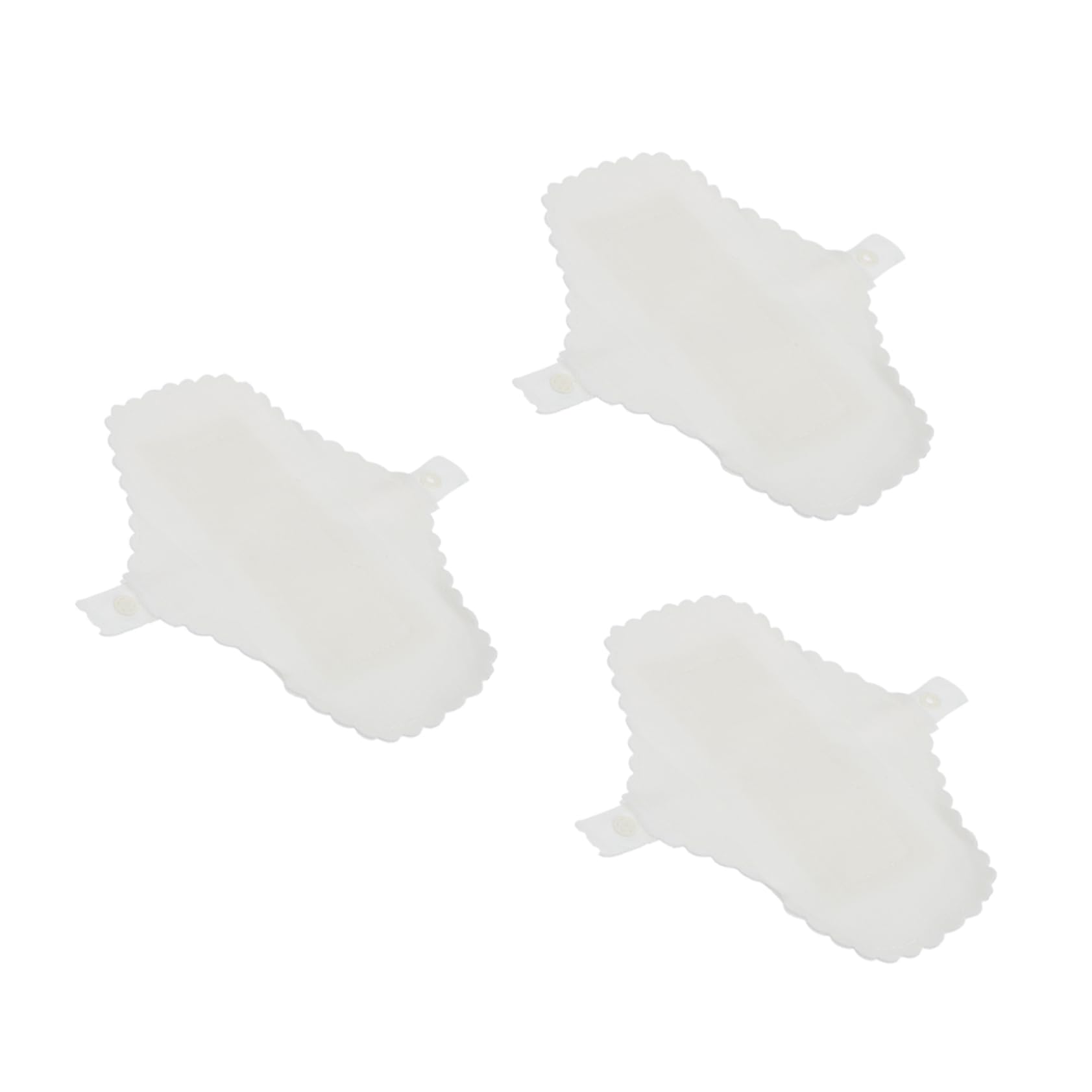 TOBBOMEY 9 Pcs Washable Sanitary Napkin Reusable Sanitary Napkin Sanitary Napkins Feminine Pads Menstrual Pads Outdoor Sanitary Highly Absorbent Cloth Pads Menstrual Cloth Pads Cotton White