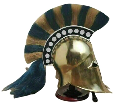 Generic Helmet with Plume Knight Spartan Medieval Greek Armour, Large, As Shown in Image