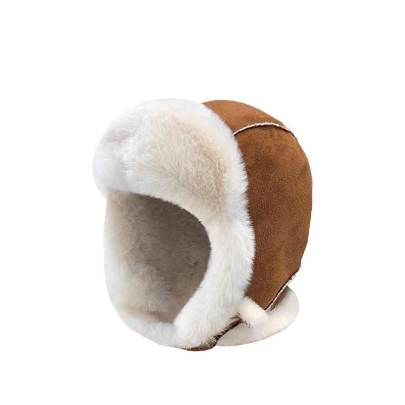 Gorro de esquí de Invierno for Hombres y Mujeres, Gorro de Felpa Gruesa con protección for los oídos, Gorro de Punto cálido a Prueba de frío for Exteriores, Compatible