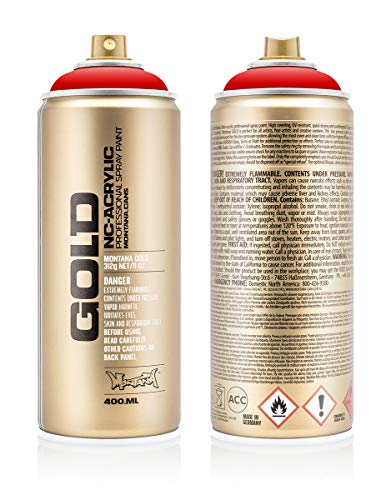 Montana Cans 284304 Spray Oro, gld400, 2095, 400 ml, Blood Naranja