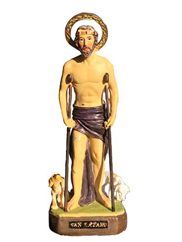 Estatua de San Lázaro de 8 pulgadas figura religiosa