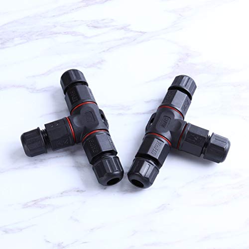 Conector de caixa de junção elétrica impermeável com 2 peças DOITOOL IP68 para cabo de 5 mm - 10 mm